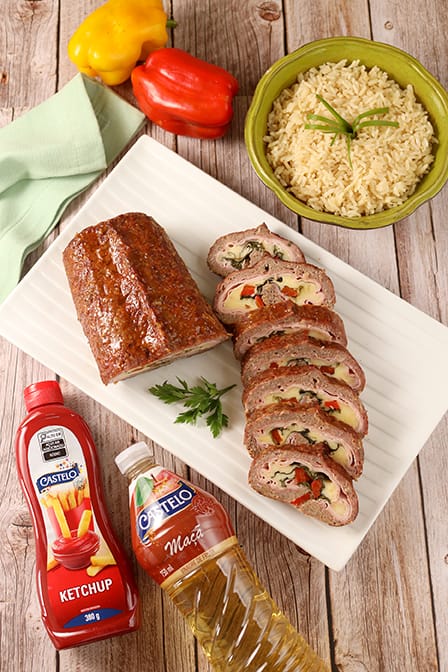 BOLO DE CARNE RECHEADO