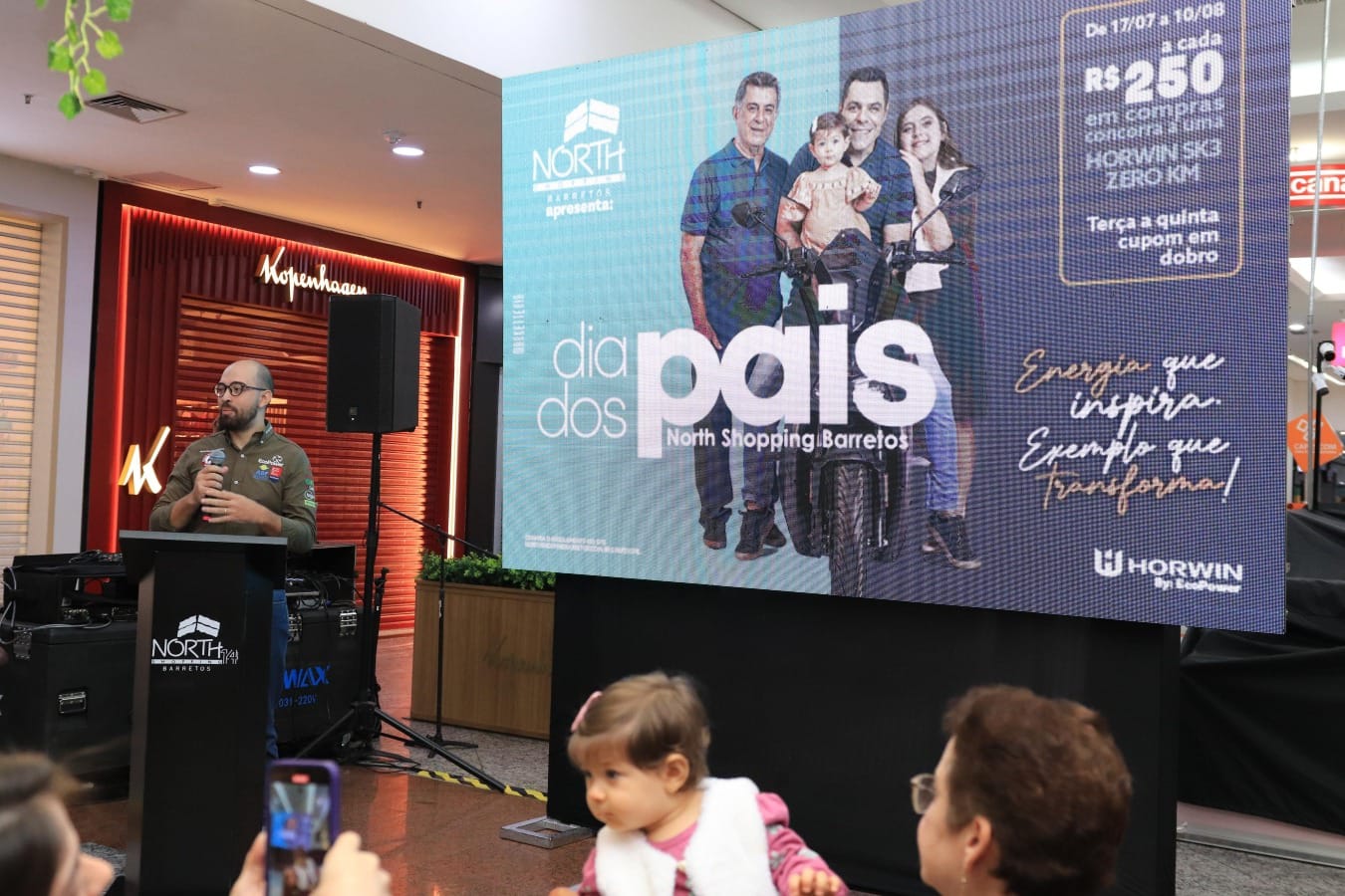 Promoção de Dia dos Pais do North Shopping Barretos sorteia moto elétrica