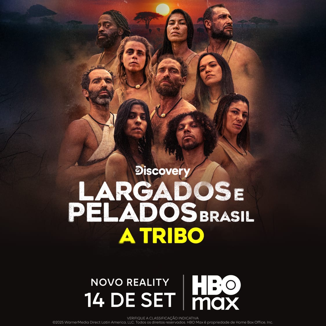Primeira versão de 'Largados e Pelados Brasil - A Tribo' estreia em 14 de setembro no Disco